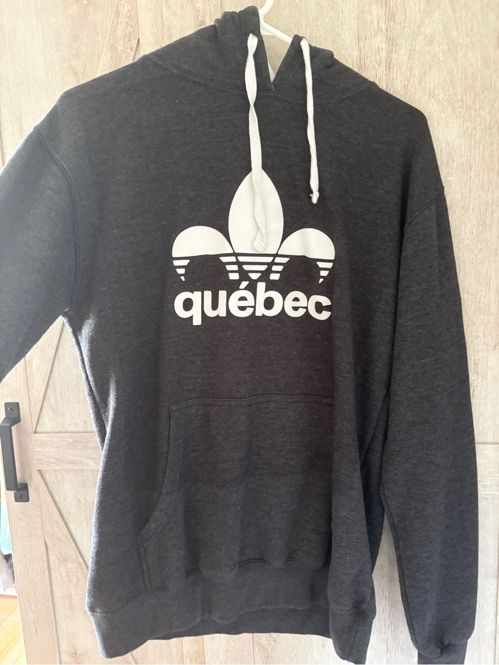Québec Logo Pullover Hoodie - Dark Gray